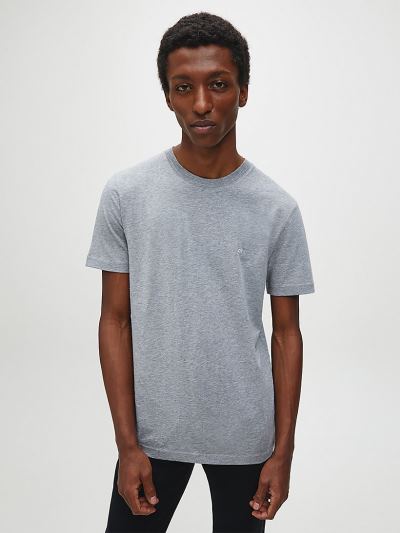 Calvin Klein Ruhák HU880474 | Calvin Klein Organic Cotton Férfi Póló Szürke